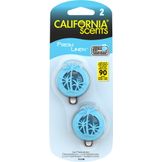 California Scents Luchtverfrisser Mini Diffuser Ventilatierooster Fresh Linen Blister 2st