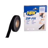 HPX Zip Fix Klittenband 20mm x 5mtr Lus Zwart