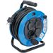 BGS Cable Reel 
 25 m 
 3 x 1.5 mm² 
 4 Socket Outlets with Sealing Cap 
 IP 44 
 3500 W