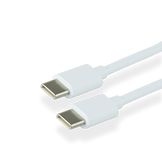 GreenMouse Datakabel USB-C naar USB-C 1mtr Wit