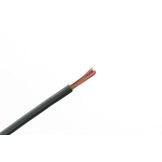 Q Cable Enkeladerige Kabel 0.75mm² Rol 100mtr Grijs / Zwart