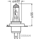 Osram 12v - 60/55w - P43t - H4 - Ultra Life - Blister 1st