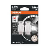 Osram LEDriving® SL - 12v - 1,7w - W2.5x16q - P27/7W - 60lm/10lm Rood - Blister 2st
